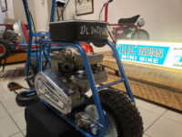 Blue minibike AACA Museum minibike exhibit