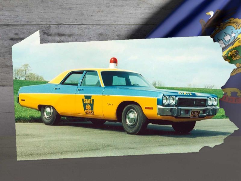 Vintage PA State Police Car