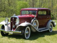 red antique car