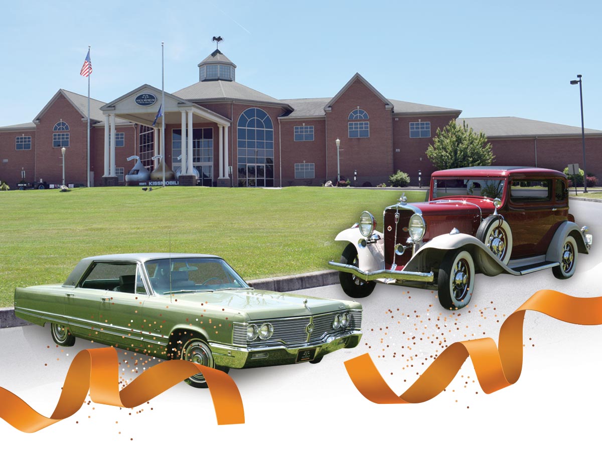 aaca museum building and car graphic