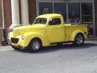 antique yellow truck