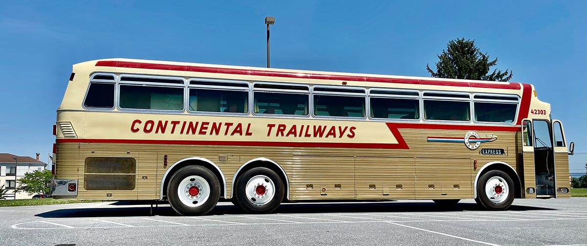 continental trailways antique bus