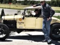 Tom Cotter next to Ford Model T