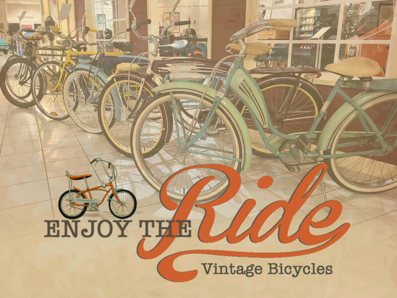 Vintage Bicycles on Display